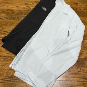 The North Face Womens Black and Gray Fleece Jackets